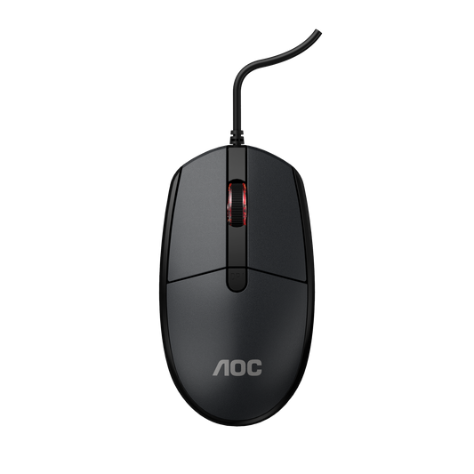 AOC MS130B/LA Wired Office Mouse USB Optical 3-Button Black V28-ELEAOCMS130BLA