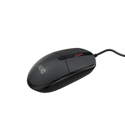 AOC MS130B/LA Wired Office Mouse USB Optical 3-Button Black V28-ELEAOCMS130BLA