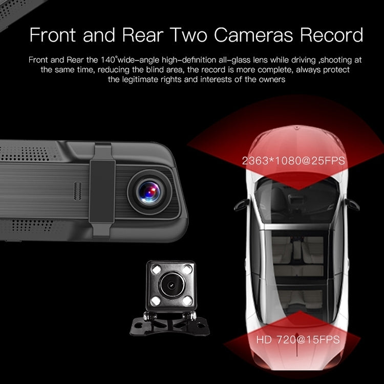 Anytek T600 Ultra HD Dual Cameras 5.5 inch IPS Touch Screen Car DVR Driving Recorder V28-ELEATKT600