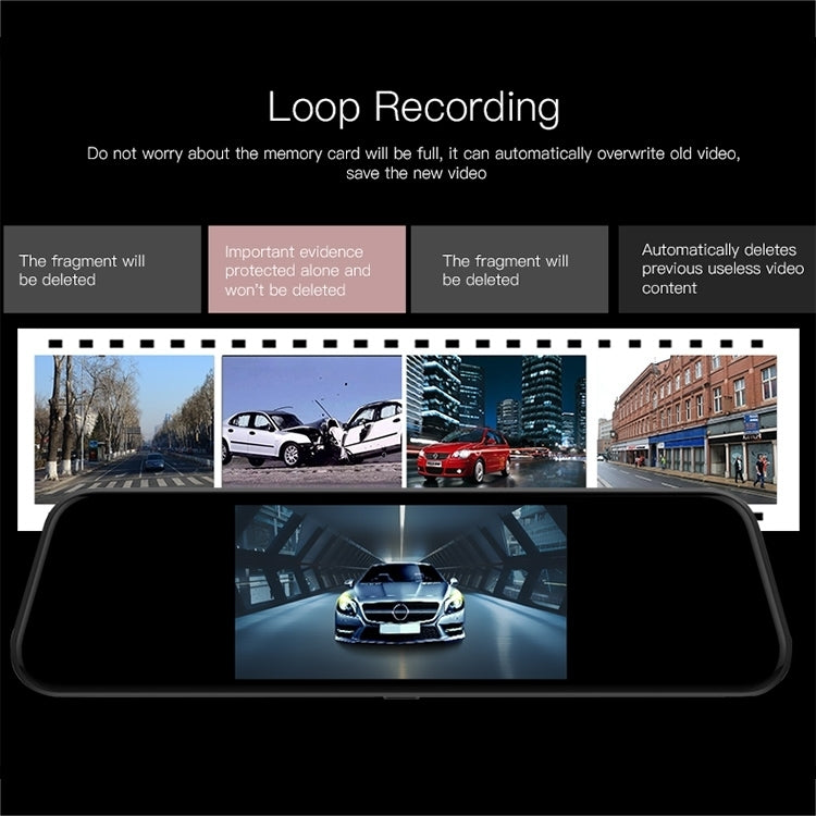 Anytek T600 Ultra HD Dual Cameras 5.5 inch IPS Touch Screen Car DVR Driving Recorder V28-ELEATKT600