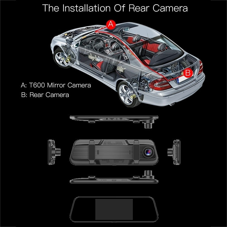 Anytek T600 Ultra HD Dual Cameras 5.5 inch IPS Touch Screen Car DVR Driving Recorder V28-ELEATKT600