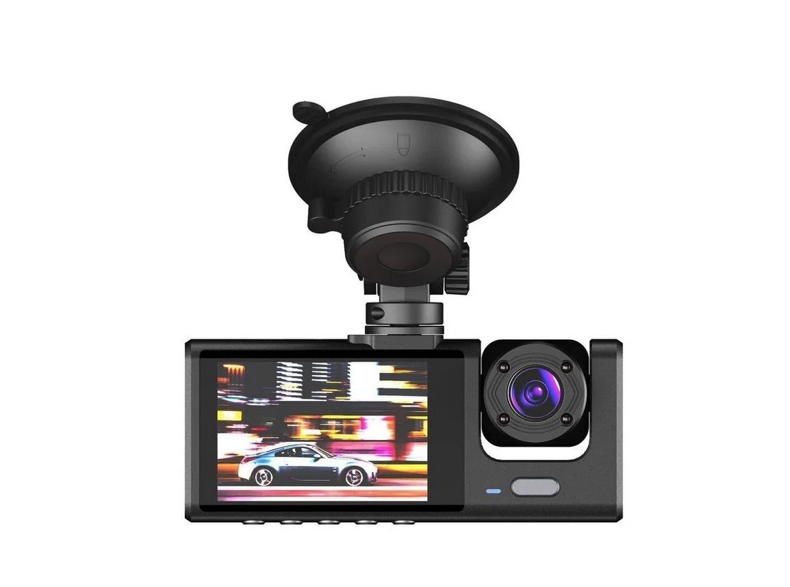 BDI C309 3-Camera 1080P Front & 720P Inside 2 Inch Screen + 480P Back Dash Cam V28-ELEBDIC309