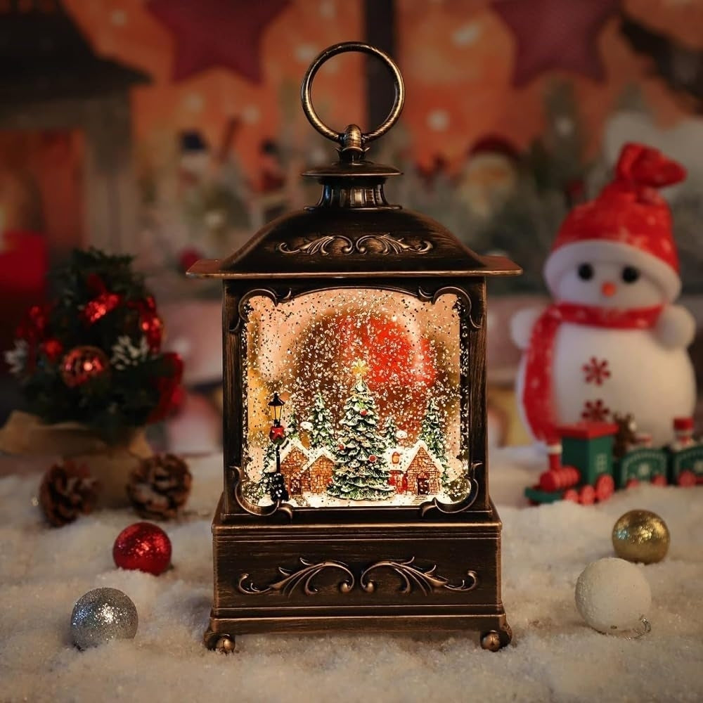 BDI Lamp-LW003-Snowman Music Lantern Sculpture Christmas V28-ELEBDILW003