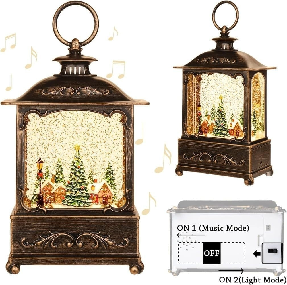 BDI Lamp-LW003-Snowman Music Lantern Sculpture Christmas V28-ELEBDILW003