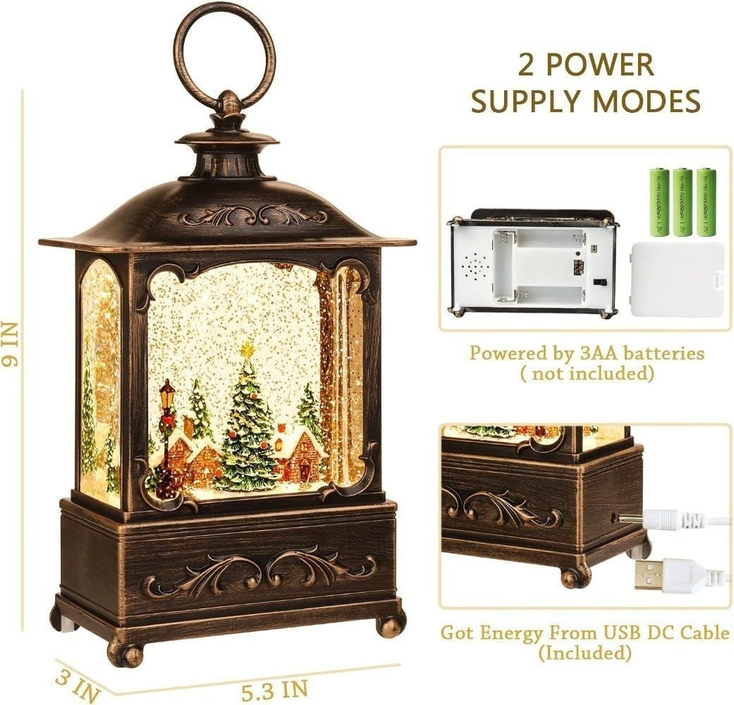 BDI Lamp-LW003-Snowman Music Lantern Sculpture Christmas V28-ELEBDILW003