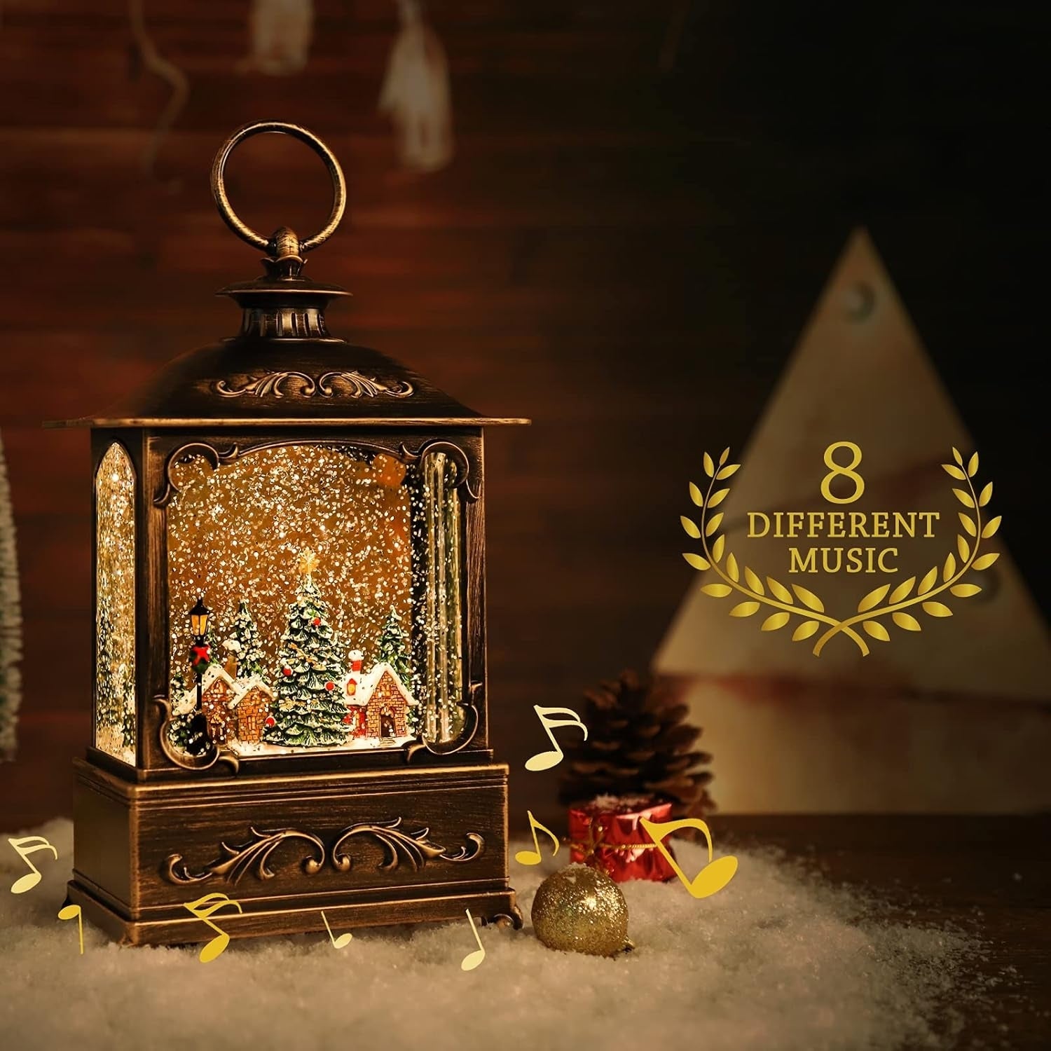 BDI Lamp-LW003-Snowman Music Lantern Sculpture Christmas V28-ELEBDILW003