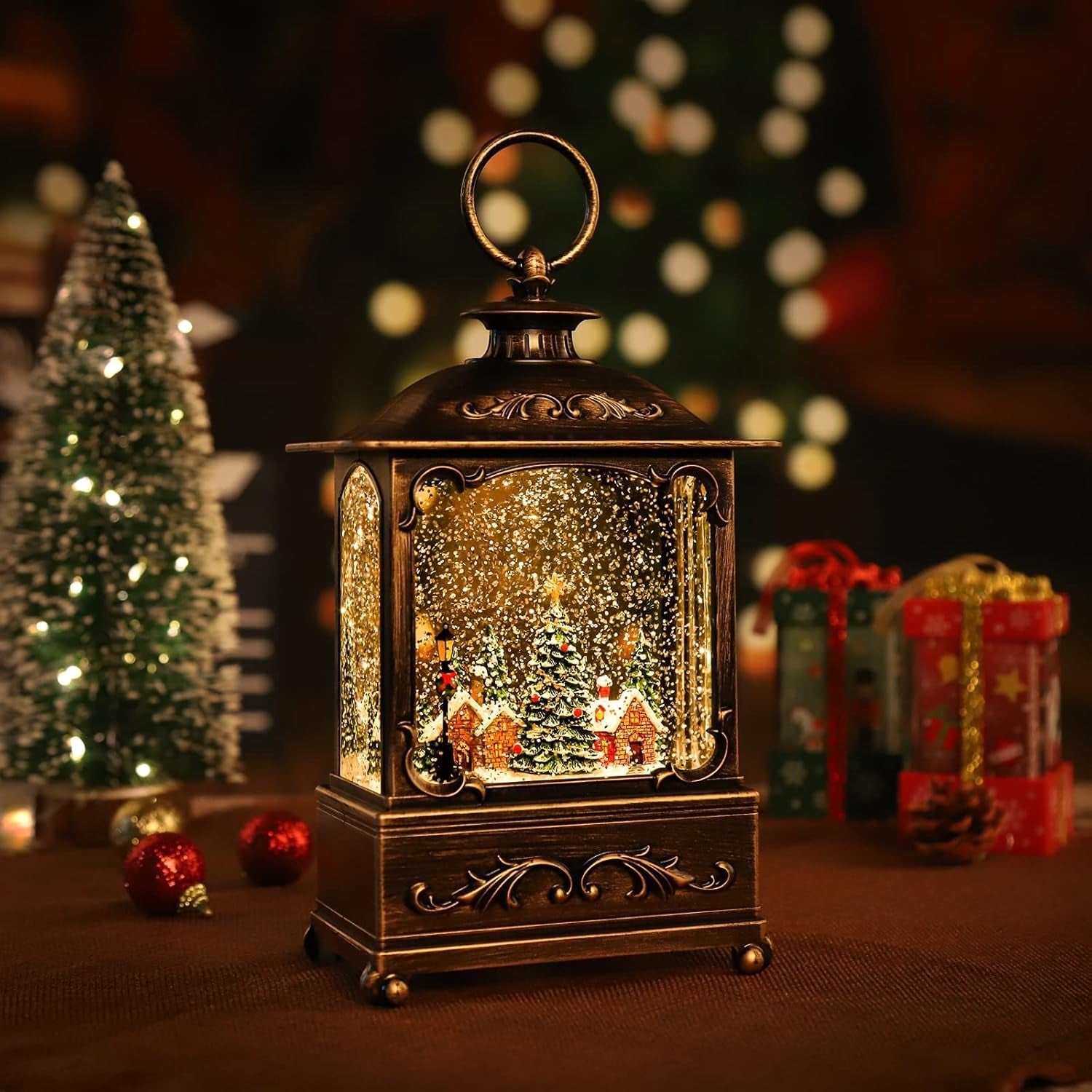 BDI Lamp-LW003-Snowman Music Lantern Sculpture Christmas V28-ELEBDILW003