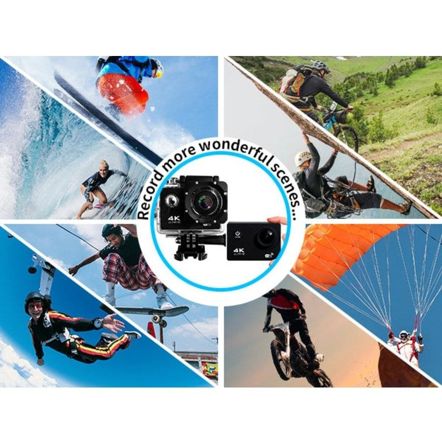BDI New Action Camera 4K wifi sports DV Cam Blue V28-ELEBDISJ9000V2BU