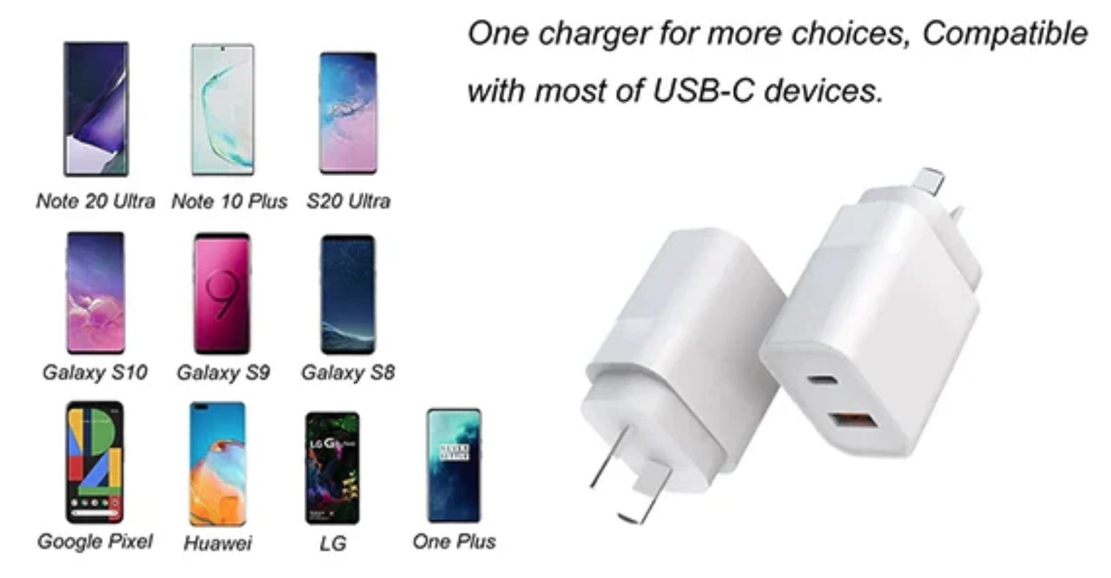 BDI 25W PD Quick Charger AU plug with USB-A and Type-C Ports V28-ELEBDITSC25WACA