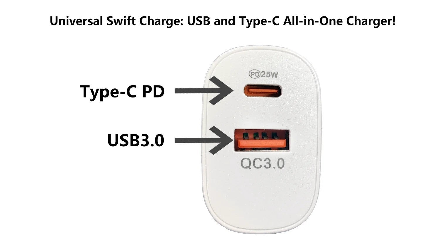 BDI 25W PD Quick Charger AU plug with USB-A and Type-C Ports V28-ELEBDITSC25WACA