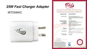 BDI 25W PD Quick Charger AU plug with USB-A and Type-C Ports V28-ELEBDITSC25WACA