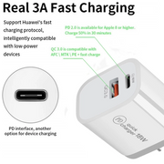 BDI 25W PD Quick Charger AU plug with USB-A and Type-C Ports V28-ELEBDITSC25WACA
