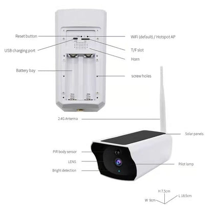 BDI Y4P Security WiFi Camera with Solar & Battery V28-ELEBDIY4P