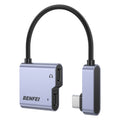 BENFEI 000413GY USB-C to USB-C Audio Headphone + Data Transfer and Charging Adapter V28-ELEBEN000413GY