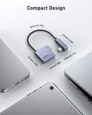 BENFEI 000413GY USB-C to USB-C Audio Headphone + Data Transfer and Charging Adapter V28-ELEBEN000413GY