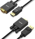 BENFEI 000123BK-10F Uni-Directional DP DisplayPort to VGA Cable Male-Male Gold-Plated Cord 3M V28-ELEBEN123BK10F