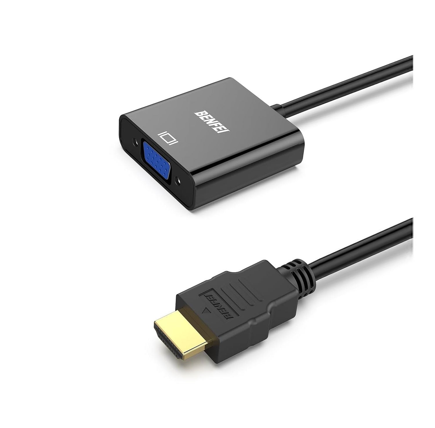 BENFEI HDMI to VGA Gold-Plated HDMI to VGA Adapter V28-ELEBEN155BK