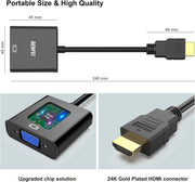 BENFEI HDMI to VGA Gold-Plated HDMI to VGA Adapter V28-ELEBEN155BK