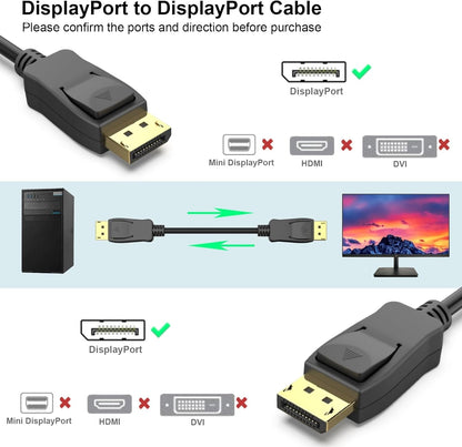 BENFEI DisplayPort to DisplayPort 8K @ 60Hz Cable 1.8m V28-ELEBEN163BK