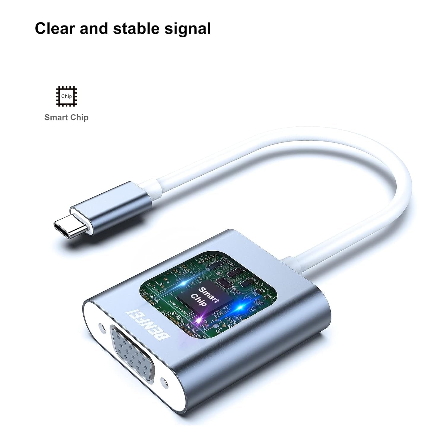 BENFEI USB C to VGA Adapter (Thunderbolt 3) V28-ELEBEN165GY