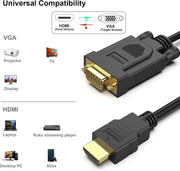 BENFEI HDMI to VGA Male to Male1.8M Cable V28-ELEBEN181BK
