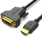 BENFEI HDMI to DVI, Bi Directional DVI-D 24+1 Male to HDMI Male High Speed Adapter Cable V28-ELEBEN189BK