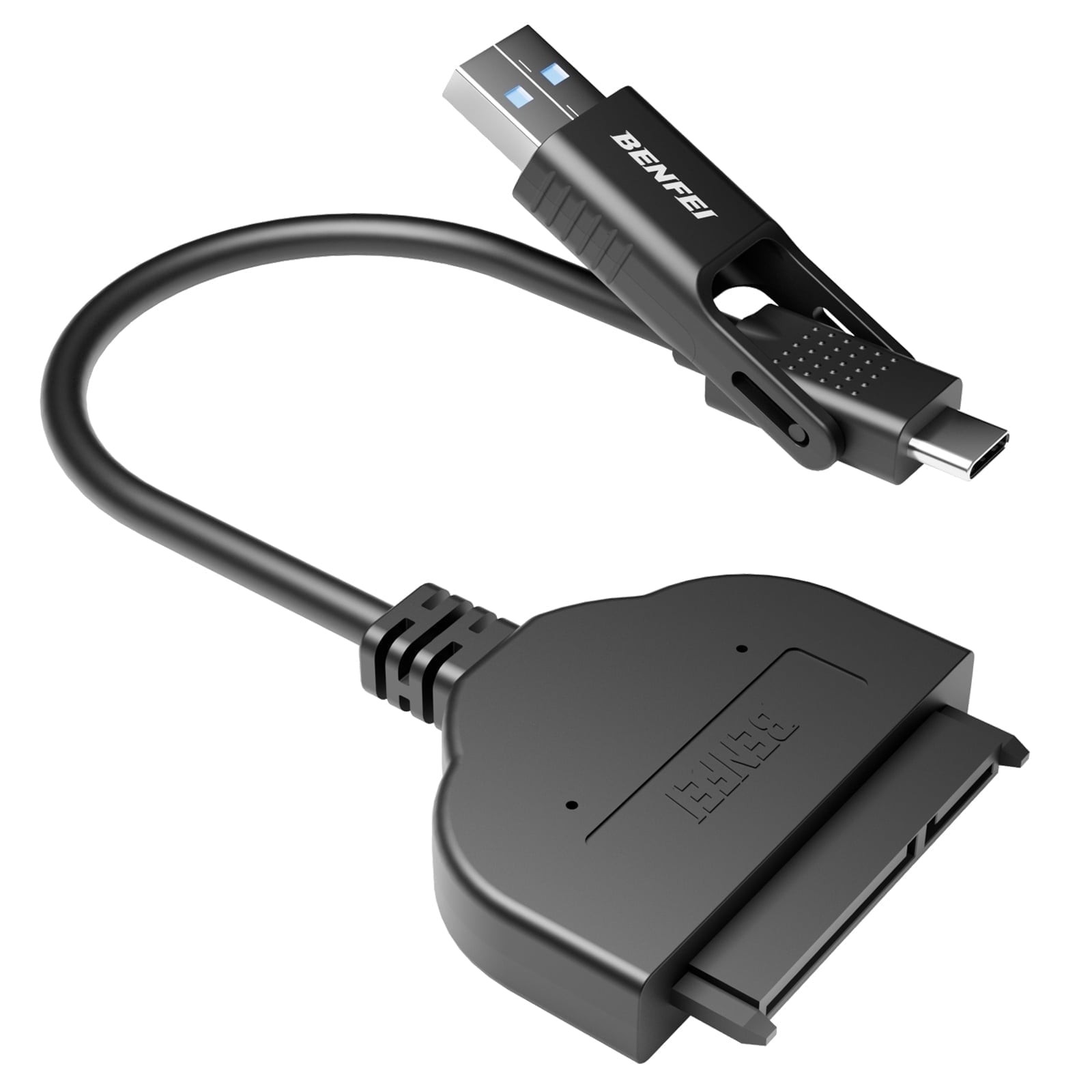 BENFEI 2in1 USB-C/USB 3.0 to SATA III Hard Driver Adapter V28-ELEBEN193BK