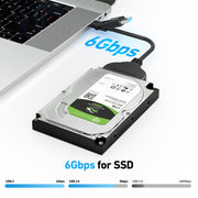 BENFEI 2in1 USB-C/USB 3.0 to SATA III Hard Driver Adapter V28-ELEBEN193BK