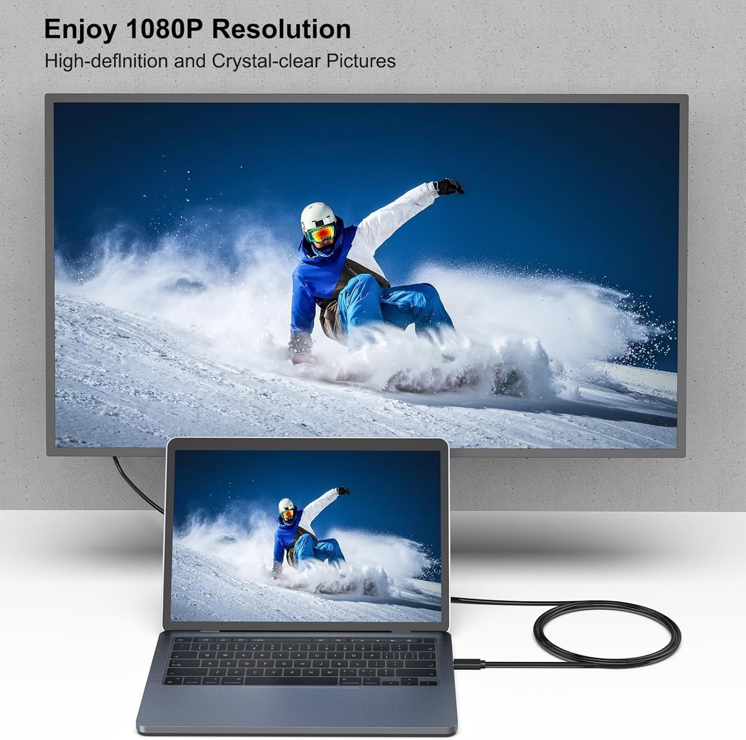 BENFEI USB C to DVI Cable 1.8m V28-ELEBEN205BK
