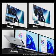 BENFEI 206GY-3F USB-C to HDMI 0.9M Cable 4K@60Hz, Aluminum Shell, Nylon Braided V28-ELEBEN206GY3F
