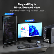 BENFEI 4K DisplayPort to HDMI Adapter, (2K 60Hz, 1080p 120Hz) Uni-Directional Display Port to HDMI Monitor V28-ELEBEN218GY
