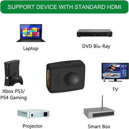 BENFEI 4K HDMI Coupler, HDMI Female to Female Adapter V28-ELEBEN224BK