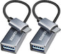 BENFEI 262GY-2P USB 3.0 USB-C to USB-A Adapter (2-pack) V28-ELEBEN262GY2P
