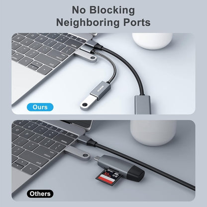 BENFEI 262GY-2P USB 3.0 USB-C to USB-A Adapter (2-pack) V28-ELEBEN262GY2P