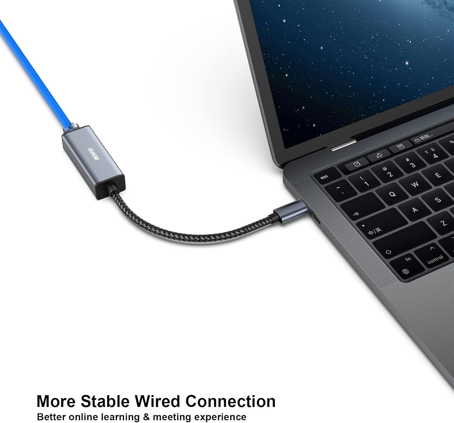 BENFEI USB-C to Ethernet Adapter (Thunderbolt 3 to RJ45) V28-ELEBEN269GY