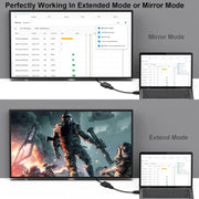 BENFEI HDMI to VGA, Uni-Directional HDMI Computer to VGA Monitor Adapter (Female to Male) with 3.5mm Audio V28-ELEBEN272BK