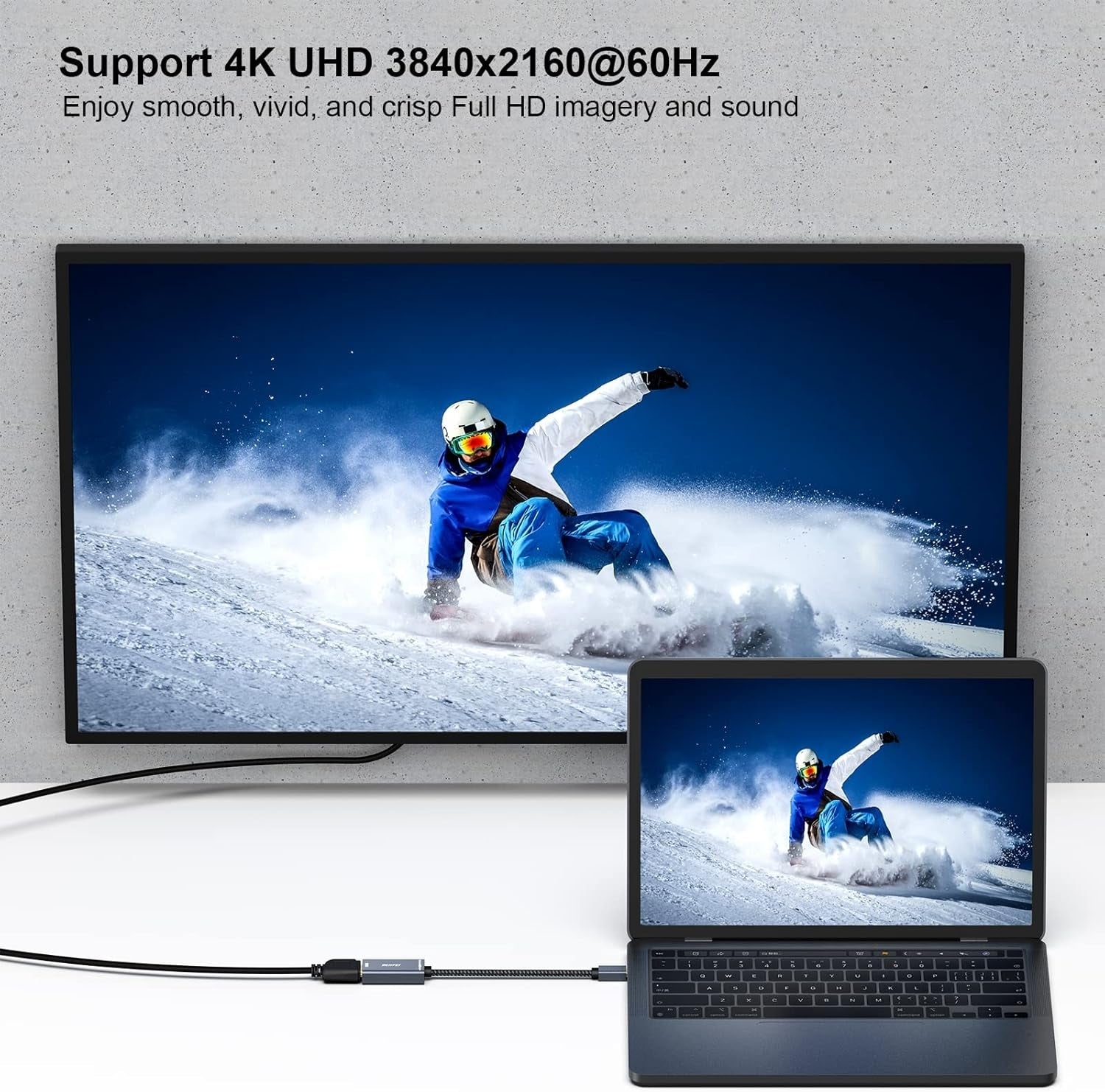 BENFEI Mini DP to HDMI Adapter (Thunderbolt Compatible) V28-ELEBEN287GY
