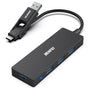 BENFEI 000291BK 4-Port USB 3.0 Ultra Flat Data Hub, USB C Hub with 4 Ports USB 3.0 Adapter V28-ELEBEN291BK