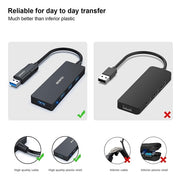 BENFEI 000291BK 4-Port USB 3.0 Ultra Flat Data Hub, USB C Hub with 4 Ports USB 3.0 Adapter V28-ELEBEN291BK