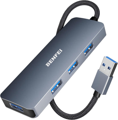 BENFEI USB 3.0 4-port Hub USB A Splitter Ultra-Slim V28-ELEBEN305GY