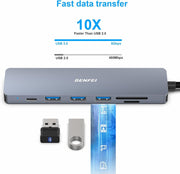BENFEI USB C HUB 7-in-1 V28-ELEBEN307GY
