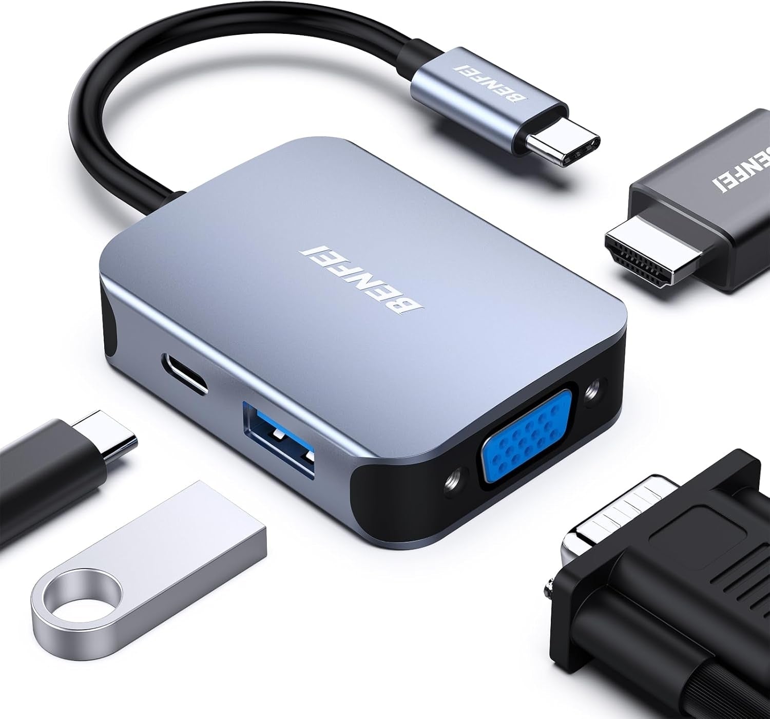 BENFEI USB C HUB 4-in-1 V28-ELEBEN310GY