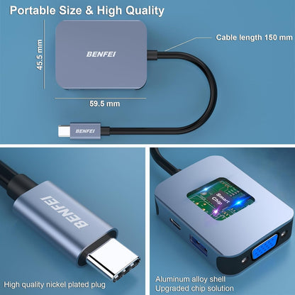 BENFEI USB C HUB 4-in-1 V28-ELEBEN310GY