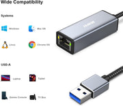 BENFEI USB 3.0 to Gigabit Ethernet Adapter V28-ELEBEN317GY