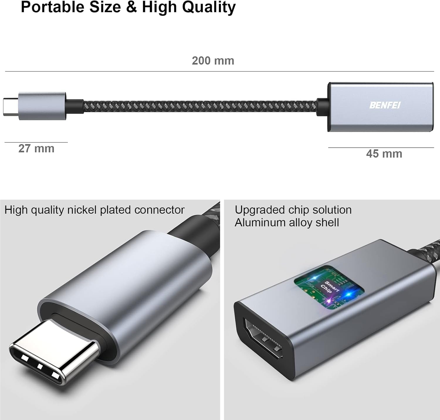 BENFEI USB C to HDMI Adapter V28-ELEBEN318GY