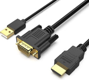 BENFEI 324BK VGA to HDMI Cable with Audio, 1080P Uni-Directional 1.8M V28-ELEBEN324BK