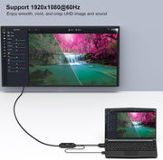 BENFEI 324BK VGA to HDMI Cable with Audio, 1080P Uni-Directional 1.8M V28-ELEBEN324BK