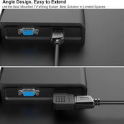 BENFEI HDMI Male to Female Right Angle 90 Degree Adapter V28-ELEBEN338BK2P