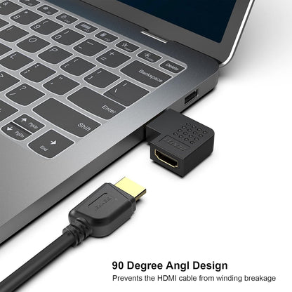 BENFEI HDMI Male to Female Right Angle 90 Degree Adapter V28-ELEBEN338BK2P