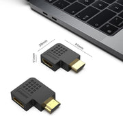 BENFEI HDMI Male to Female Right Angle 90 Degree Adapter V28-ELEBEN338BK2P